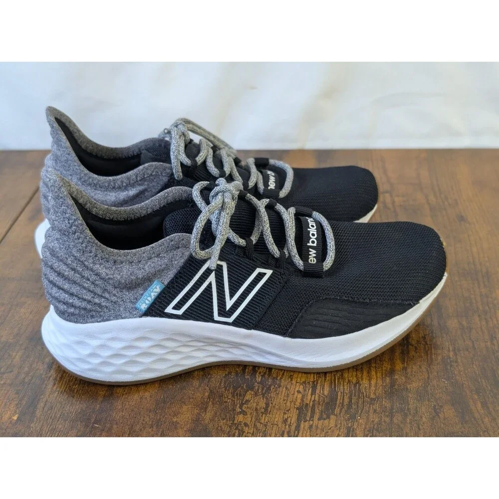 New Balance Perovtk Kids' Black Gray Mesh Sneakers Size 13.5